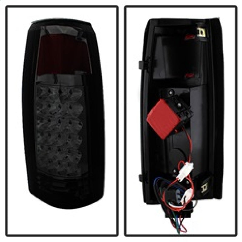SPYDER Xtune Yukon Denali 99-00 LED Tail Lights w/ 3rd LED Brake Light Smoked ALT-JH-CCK88-LED-SET-SM 9032752