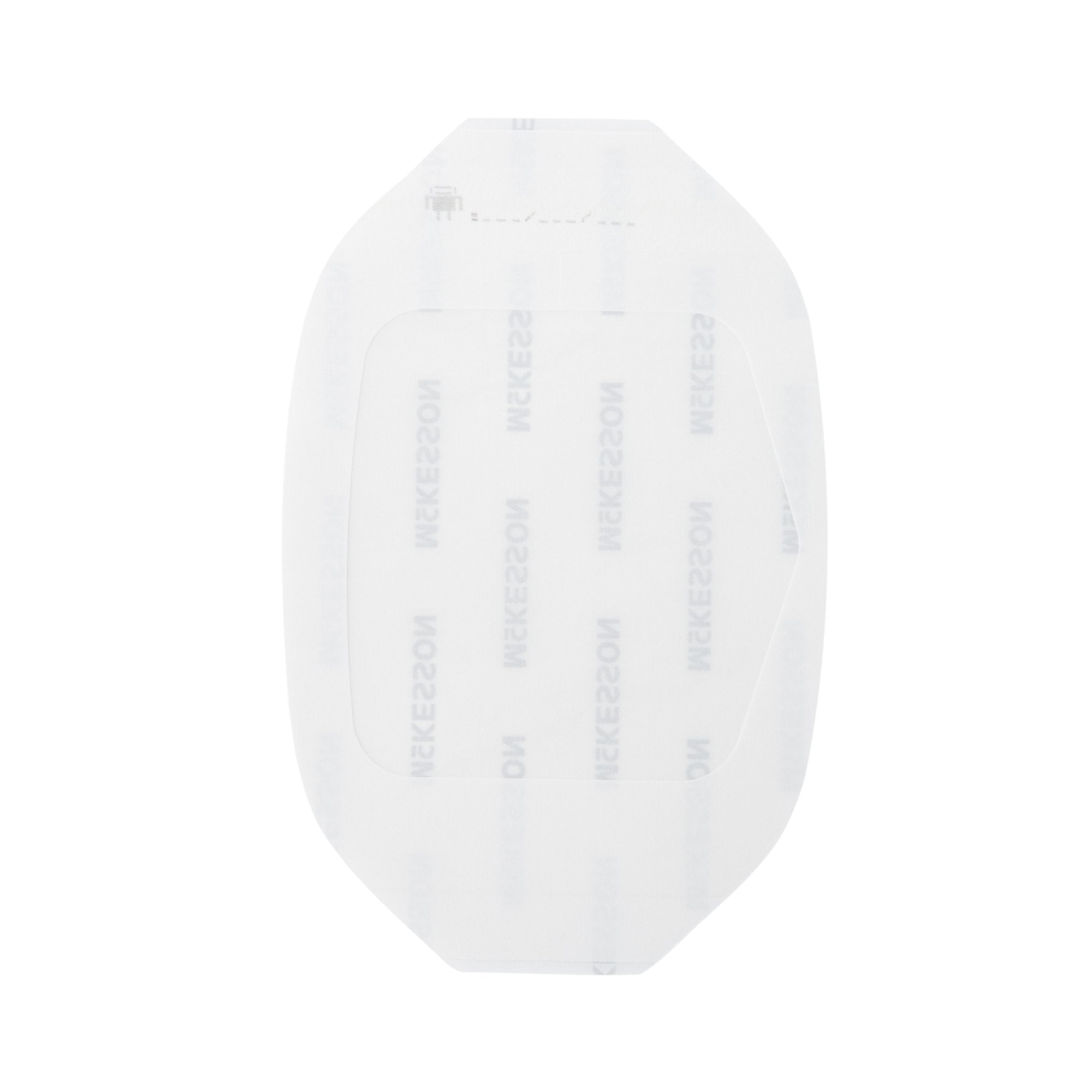 McKesson Octagonal Sterile Dressing with Frame-Style Delivery, 4 x 4-3/4 Inch 4986