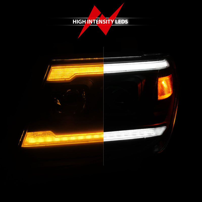 ANZO 09-20 Nissan Frontier Projector Headlights | Sequential & Switchback LED DRL