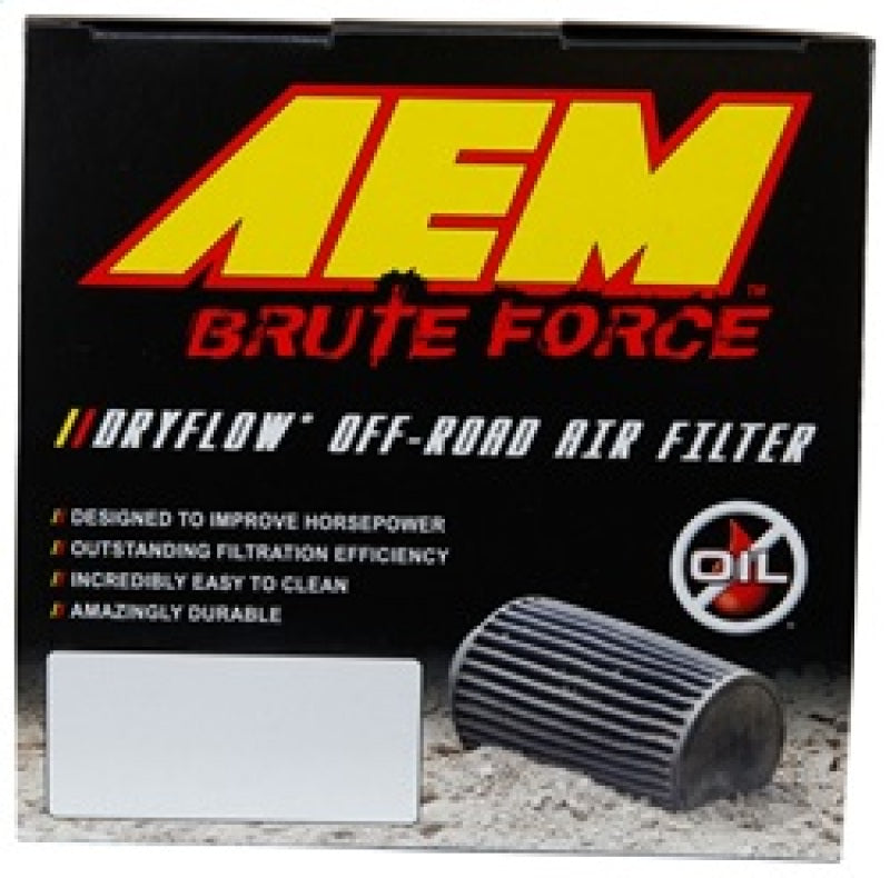 AEM Induction AEM Dryflow 3.25in. X 5in. Round Tapered Air Filter 21-2110BF