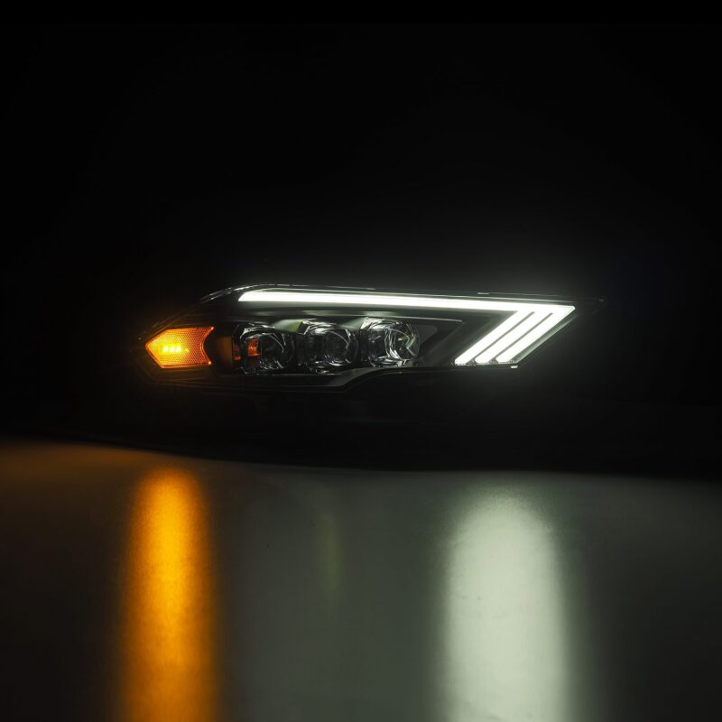 AlphaRex 18-22 Ford Mustang NOVA-Series LED Projector Headlights Black 880258 *Discontinued