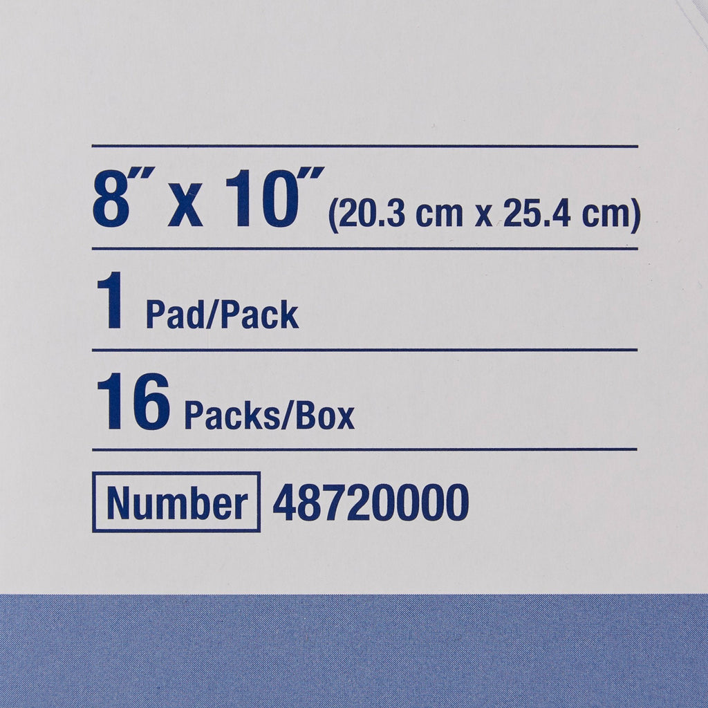 Sorbalux® ABD Sterile Abdominal Pad, 8 x 10 Inch, 1-Ply 48720000