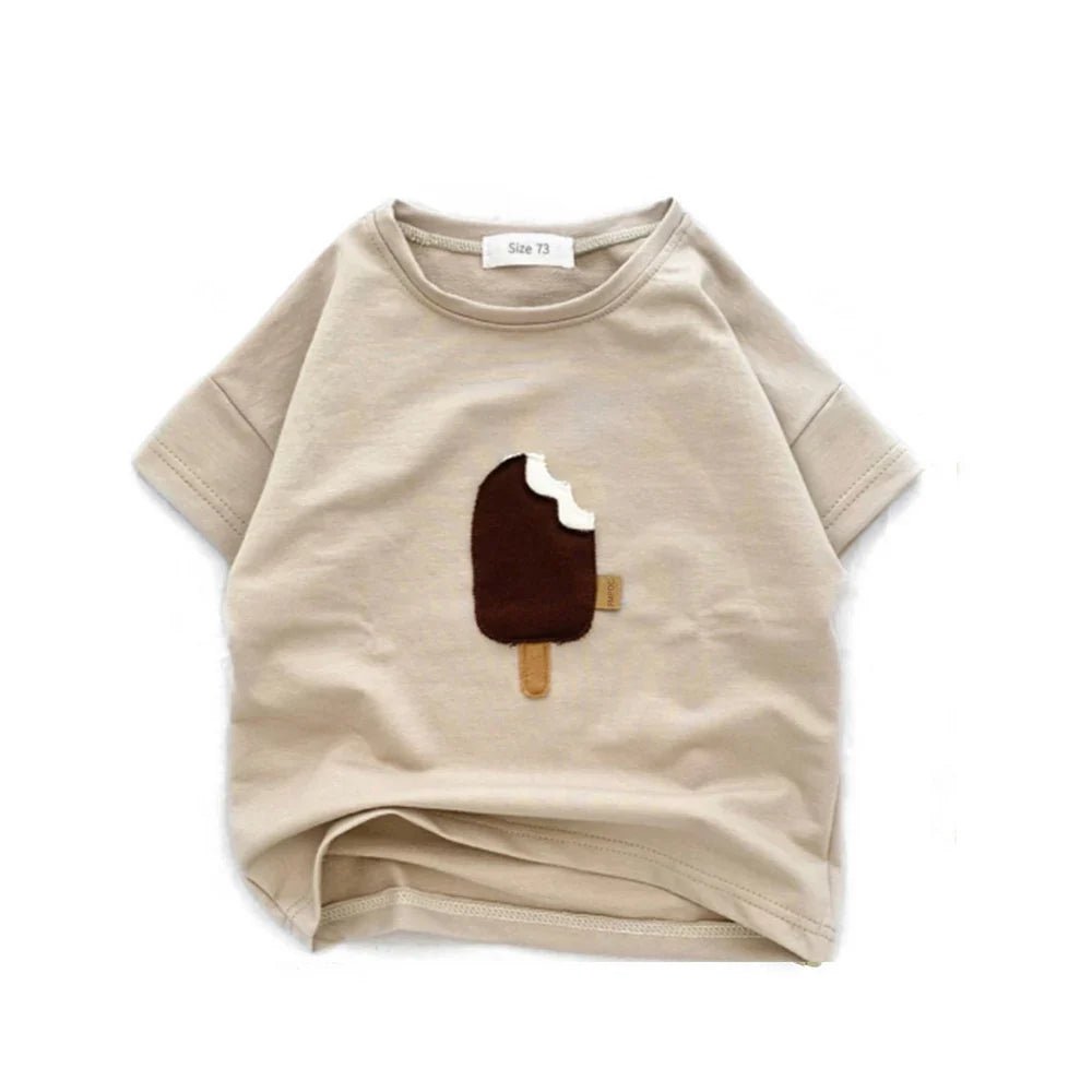 Baby Animal Print Cotton T-Shirt – Short Sleeve Top - PhishStones Products
