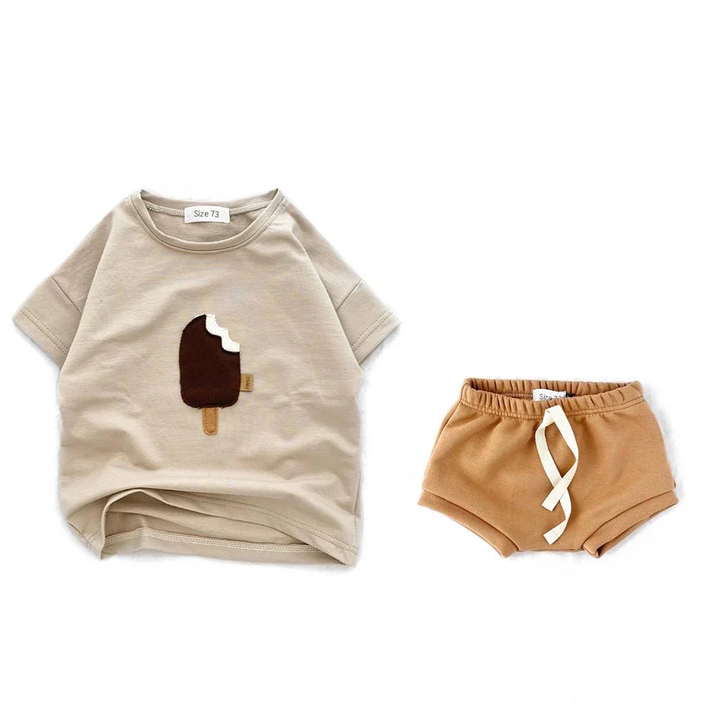 Baby Animal Print Cotton T-Shirt – Short Sleeve Top - PhishStones Products