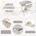 Baby Diaper Changing Table with Water Basin Wheel - PhishStones Products