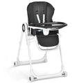 Baby High Chair Foldable Feeding Chair with 4 Lockable Wheels - PhishStones Products