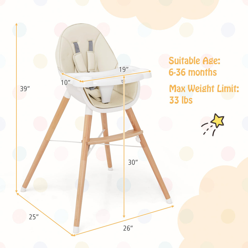 Baby High Chair with Dishwasher Safe Tray - PhishStones Products