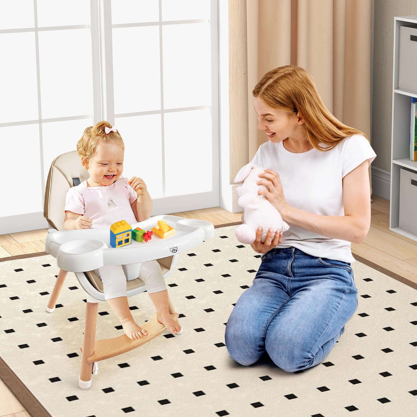 Baby High Chair with Dishwasher Safe Tray - PhishStones Products