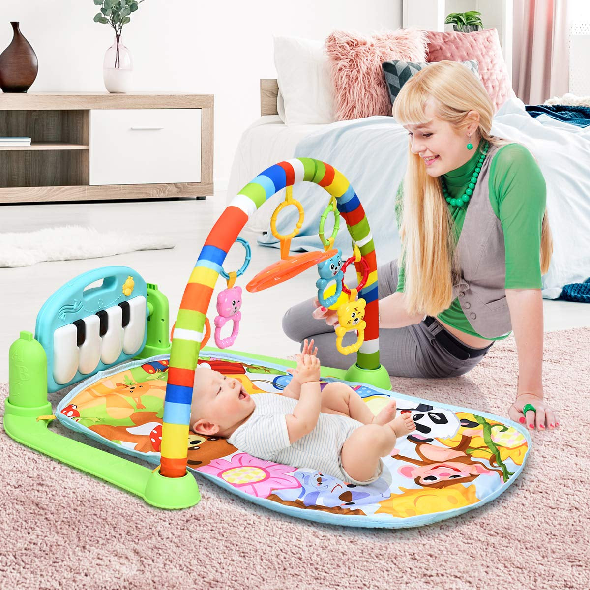 Baby Kick and Play Piano Gym Activity Play Mat - PhishStones Products