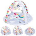 Baby Play Gym Mat 7 - in - 1 Tummy Time Activity Mat with 5 Detachable Toys - Multicolor - PhishStones Products