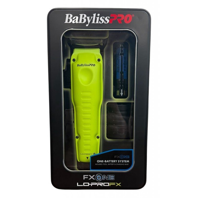BaBylissPRO FXONE Lo - ProFX Limited Edition Neon Yellow Clipper & Trimmer Combo - PhishStones Products