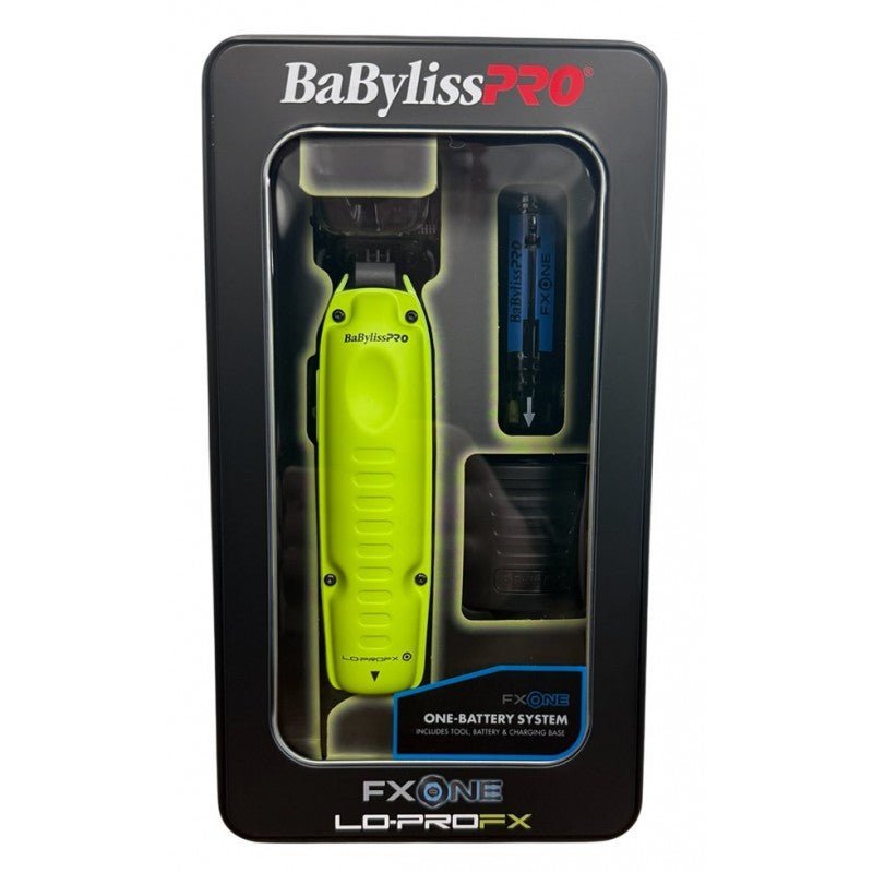 BaBylissPRO FXONE Lo - ProFX Limited Edition Neon Yellow Clipper & Trimmer Combo - PhishStones Products