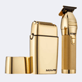 BabylissPro Gold Trimmer & Double - Foil Shaver Gift Set FXDUOFS2TG - PhishStones Products