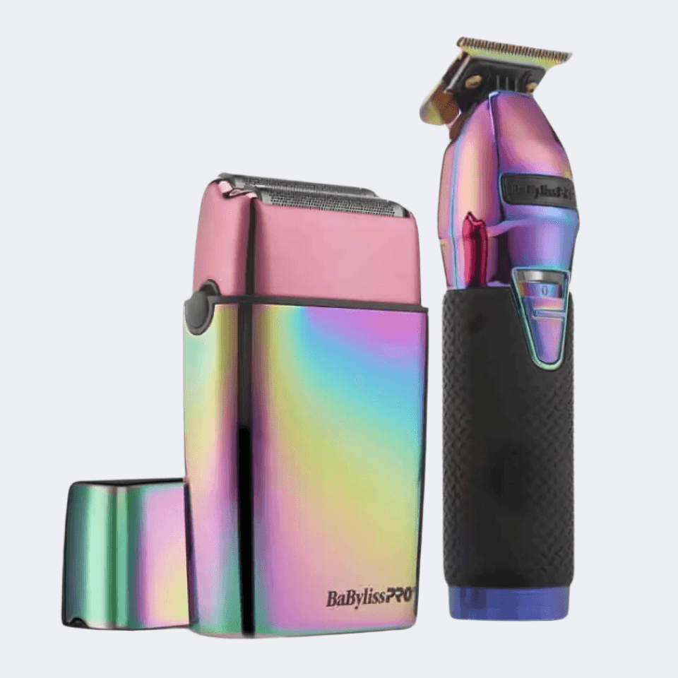 BaBylissPRO LimitedFX Iridescent Trimmer and Double - Foil Shaver FXDUOFS2TRB - PhishStones Products