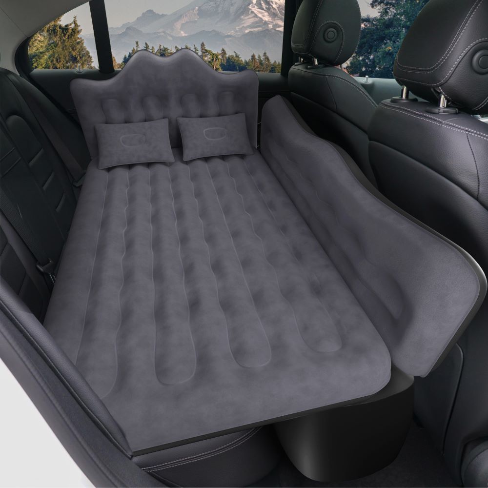 Umbrauto 29.53in/75cm Wide Car Air Mattress Inflatable SUV, Truck & Van Back Seat Camping Bed with Pump & Pillows,Black