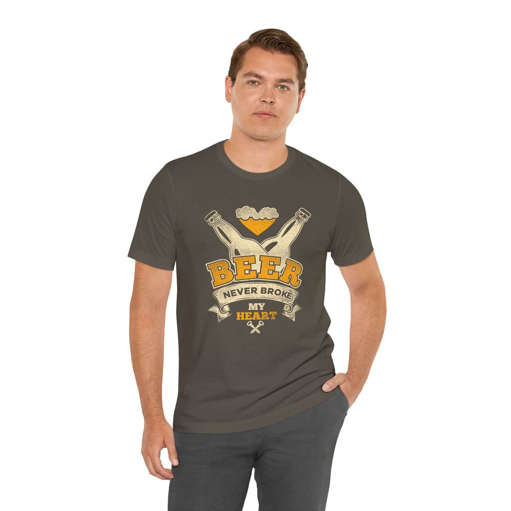 Beer Never Broke My Heart BBQ T-Shirt