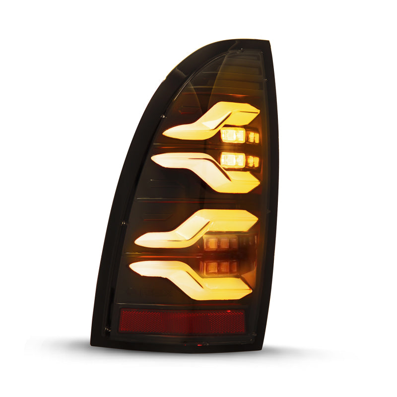 AlphaRex 05-15 Toyota Tacoma LUXX LED Taillights Alpha Blk w/Activ Light/Seq Signal 680050 *Discontinued