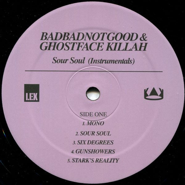 BadBadNotGood & Ghostface Killah Sour Soul (Instrumentals) Lex Records LP, Album, Ltd Mint (M) Mint (M) - PhishStones Products
