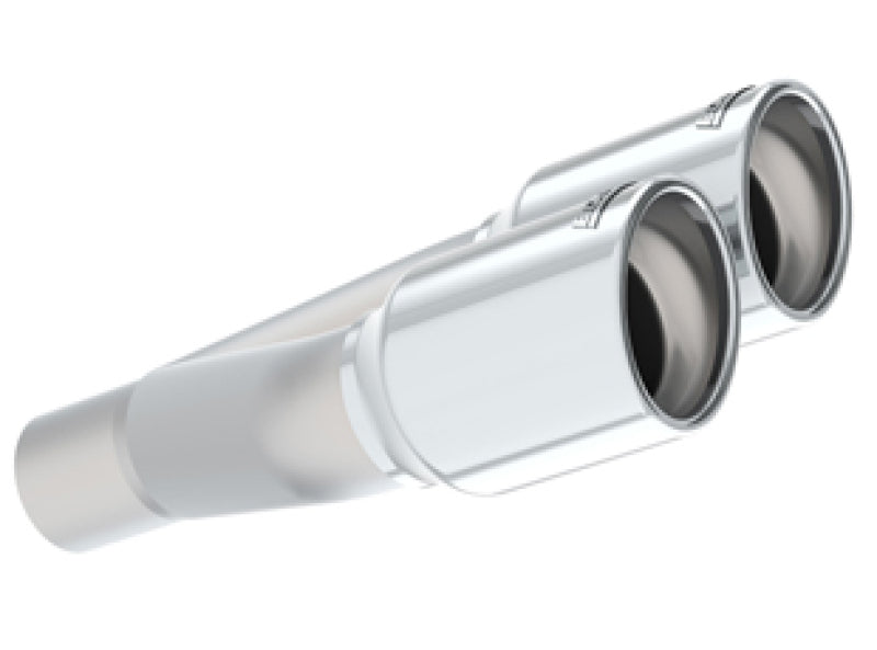 Borla Universal Polished Tip Dual Round Rolled Angle-Cut (inlet 2in. Outlet 3in) *NO Returns* 20143