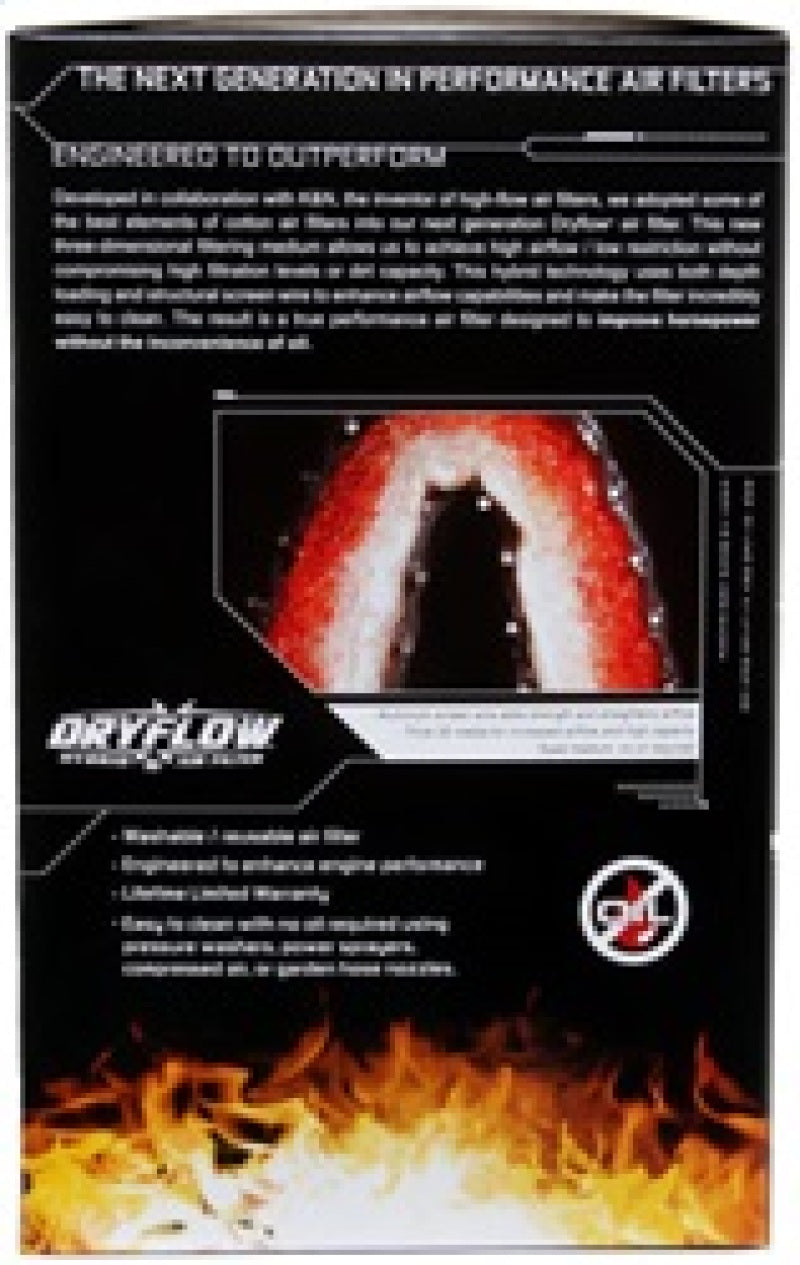 AEM Induction AEM 2-3/4in x 6-7/8in Oval DryFlow Air Filter 21-2128DK