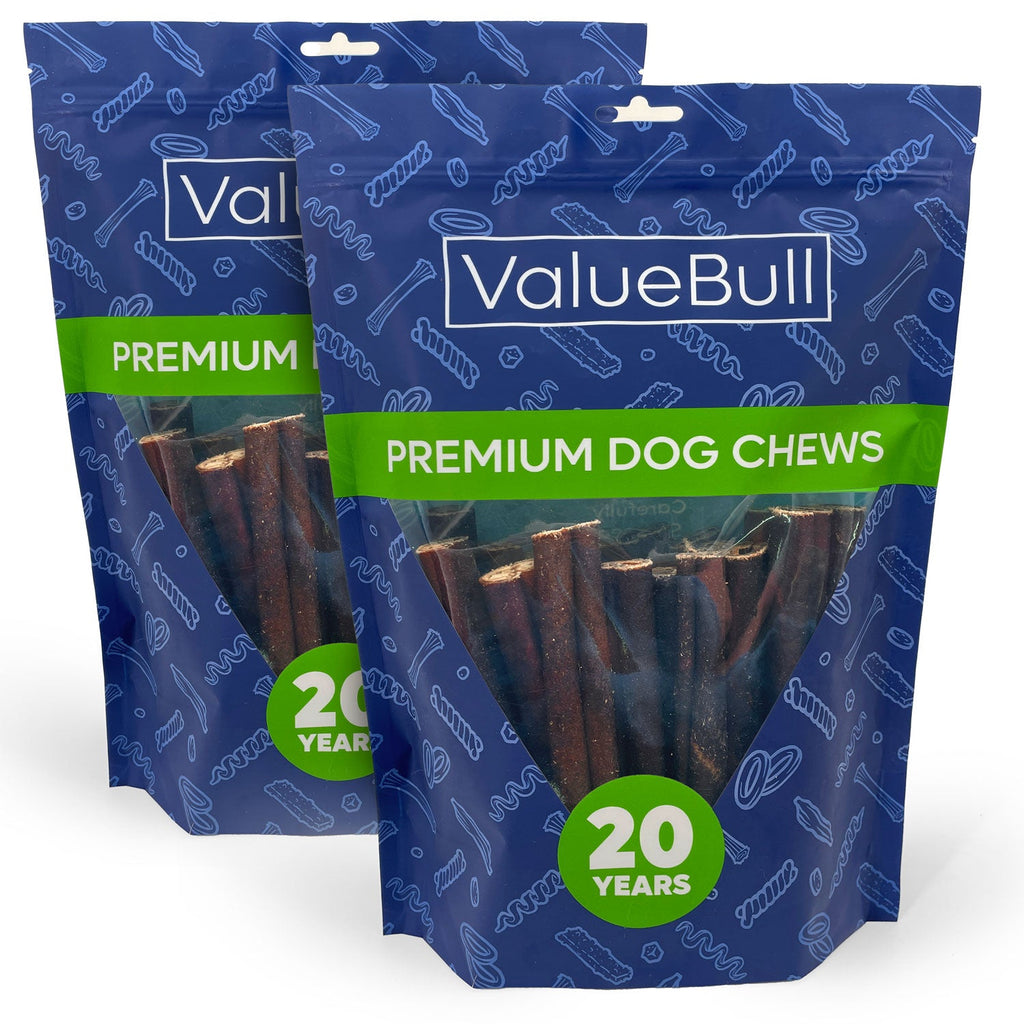 ValueBull Collagen Sticks for Dogs, 6 Inch Thick Chews, Natural Long-Lasting Dog Treats, 50 Count