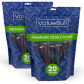 ValueBull Collagen Sticks for Dogs, 6 Inch Thick Chews, Natural Long-Lasting Dog Treats, 50 Count