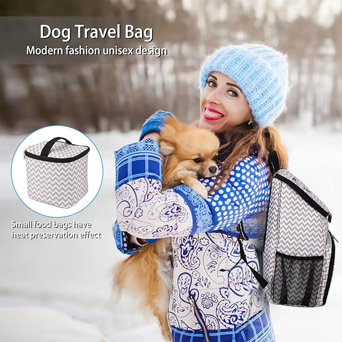 BAGLHER丨Dog Travel Bag, Airline Approved Pet Supplies Backpack, Dog Travel Backpack with 2 Silicone Collapsible Bowls and 2 Food Baskets - PhishStones Products