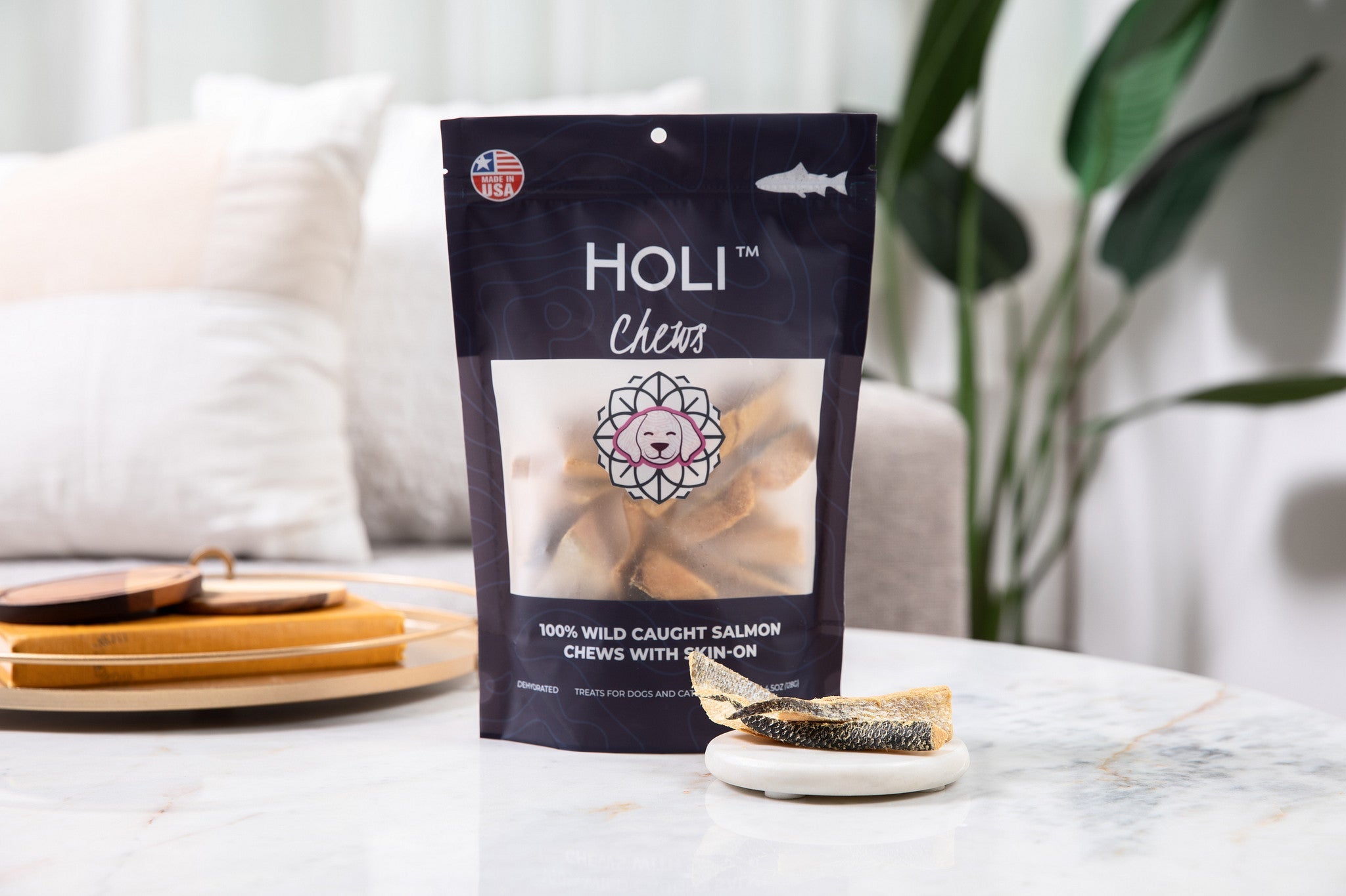 Salmon Skin Dental Chews for Dogs and Cats