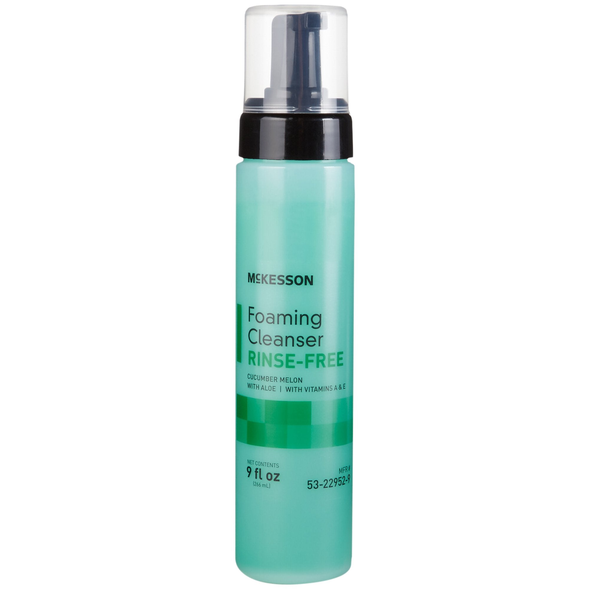 McKesson Rinse-Free Body Wash, Cucumber Melon Scent, 9 oz Pump Bottle 53-22952-9