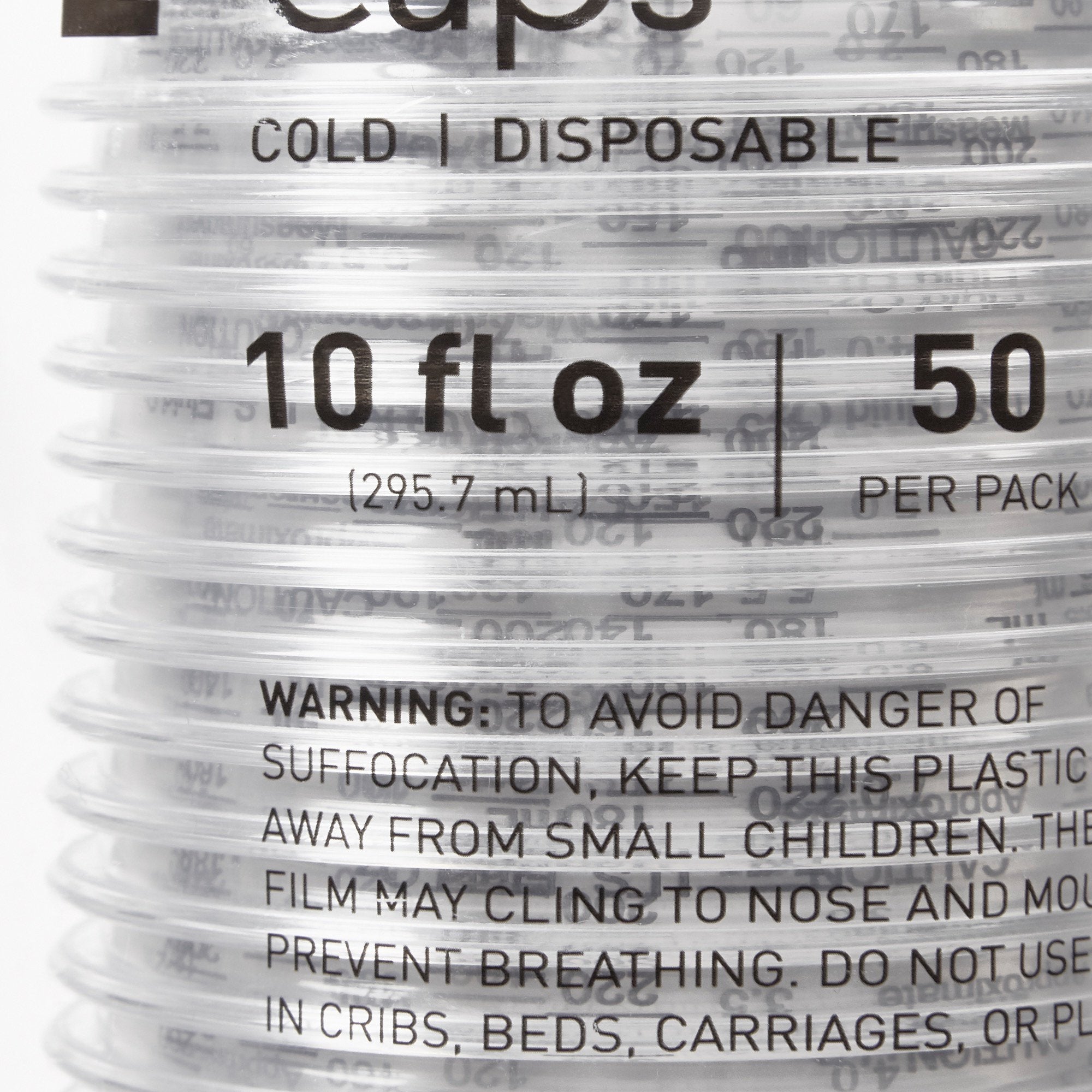 McKesson Graduated Drinking Cup, 10 oz., Clear 16-PDC10G