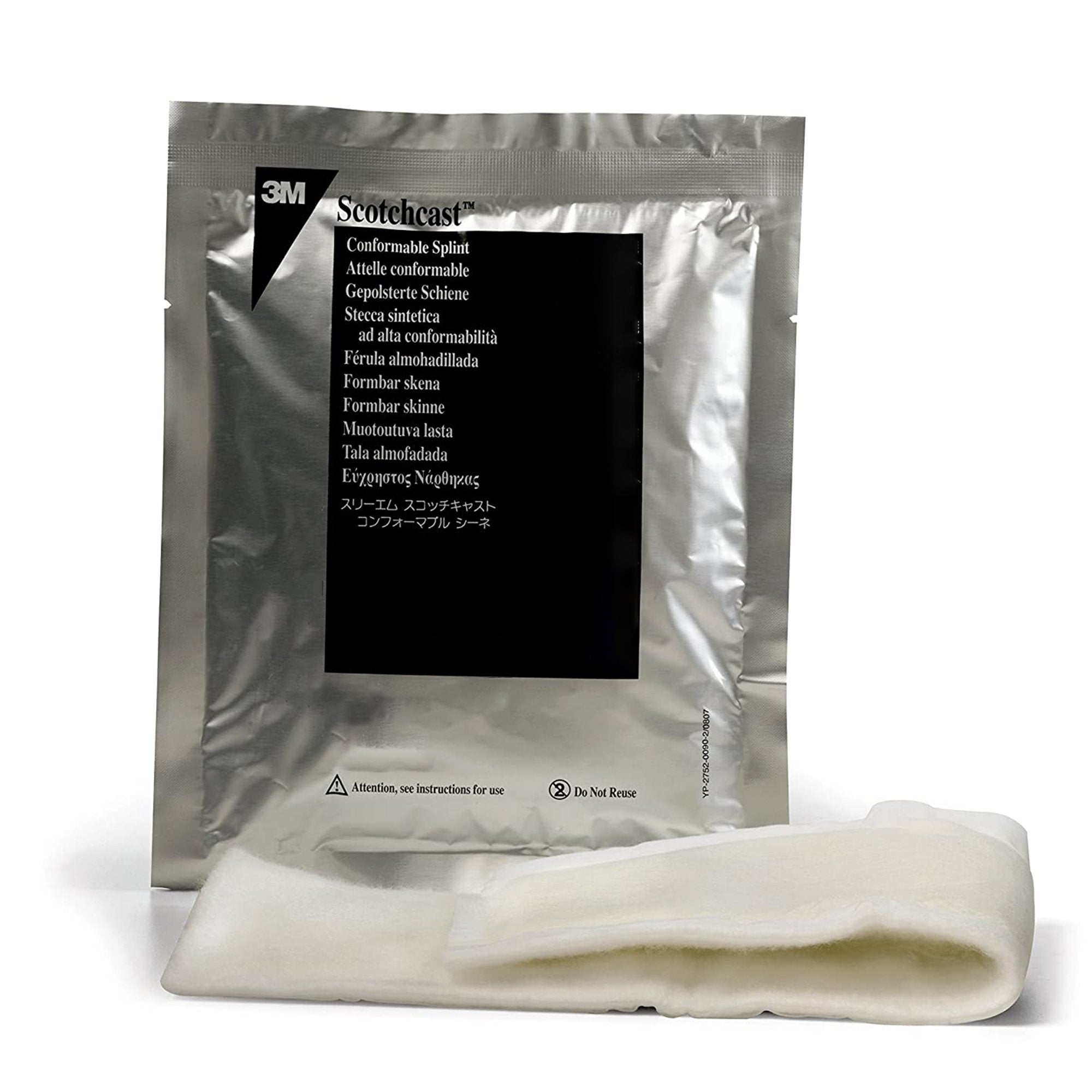 3M™ Scotchcast™ Quick Step Double Sided Felt Padded Precut Splint, 2 x 10 Inch 75210