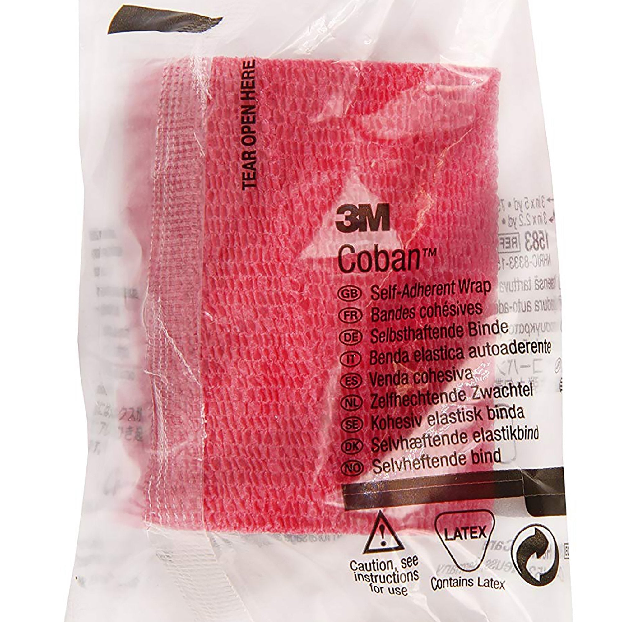 3M™ Coban™ Self-adherent Closure Cohesive Bandage, 3 Inch x 5 Yard 1583R