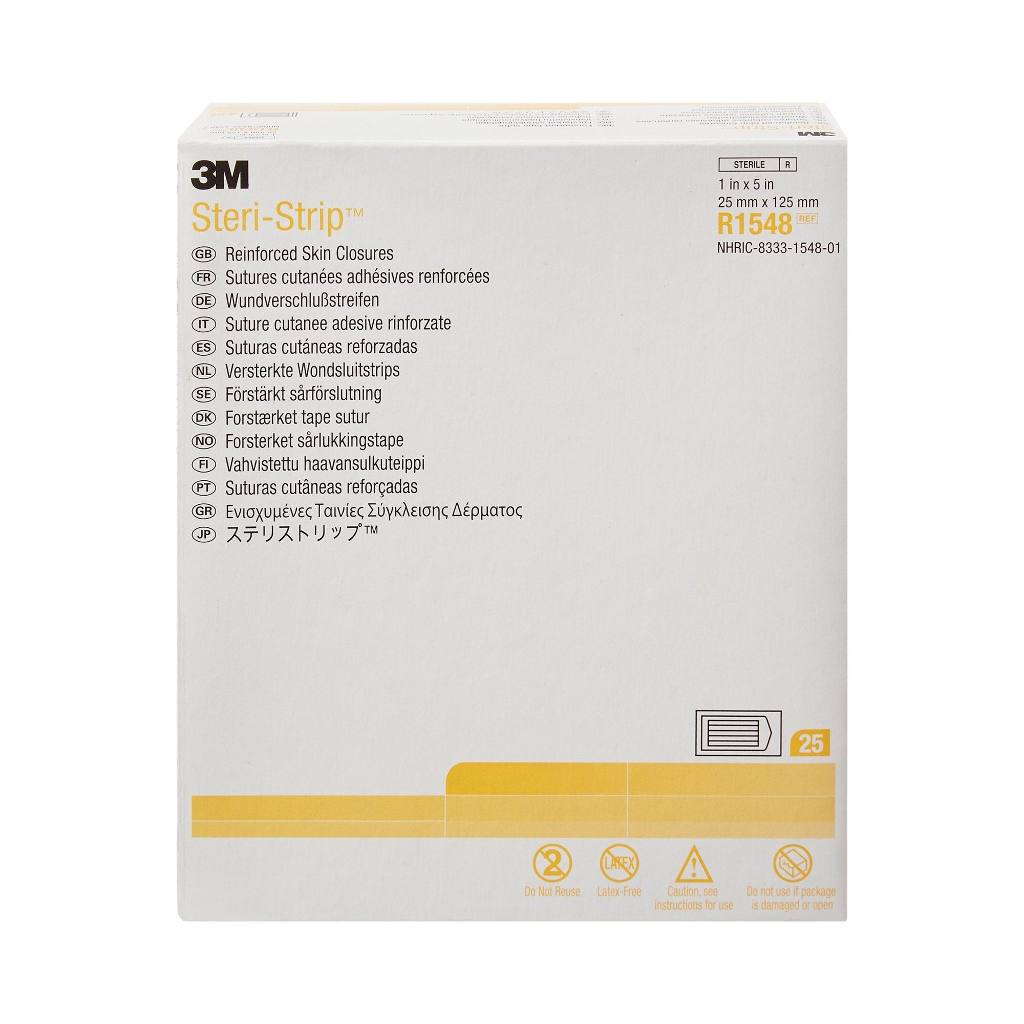 3M™ Steri-Strip™ Skin Closure Strip, 1 x 5 in. R1548