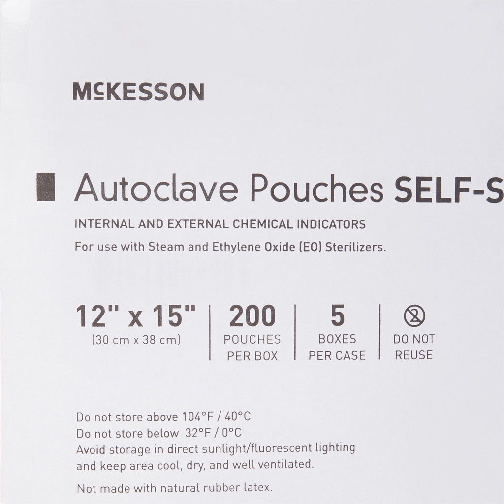 McKesson Sterilization Pouch, 12 x 15 Inch 16-6422