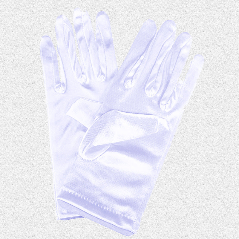 Bridal Wedding Gloves Short Satin Dress Cheongsam Gloves