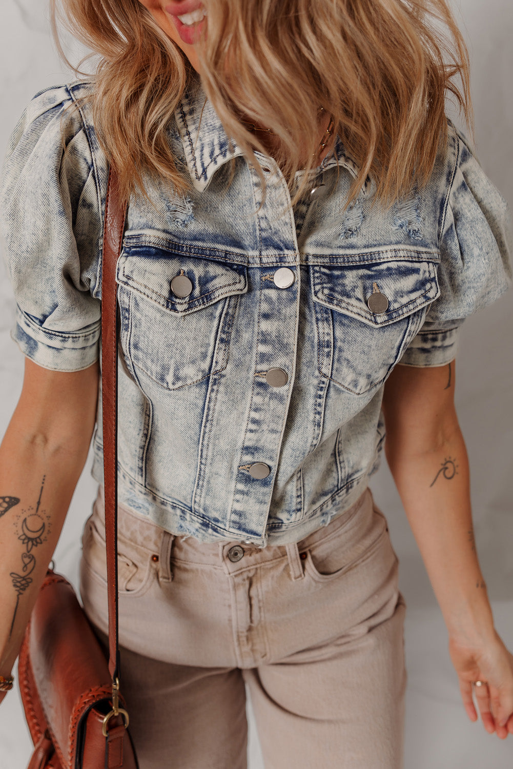 Eleanor Chest Puff Sleeve Jacket
