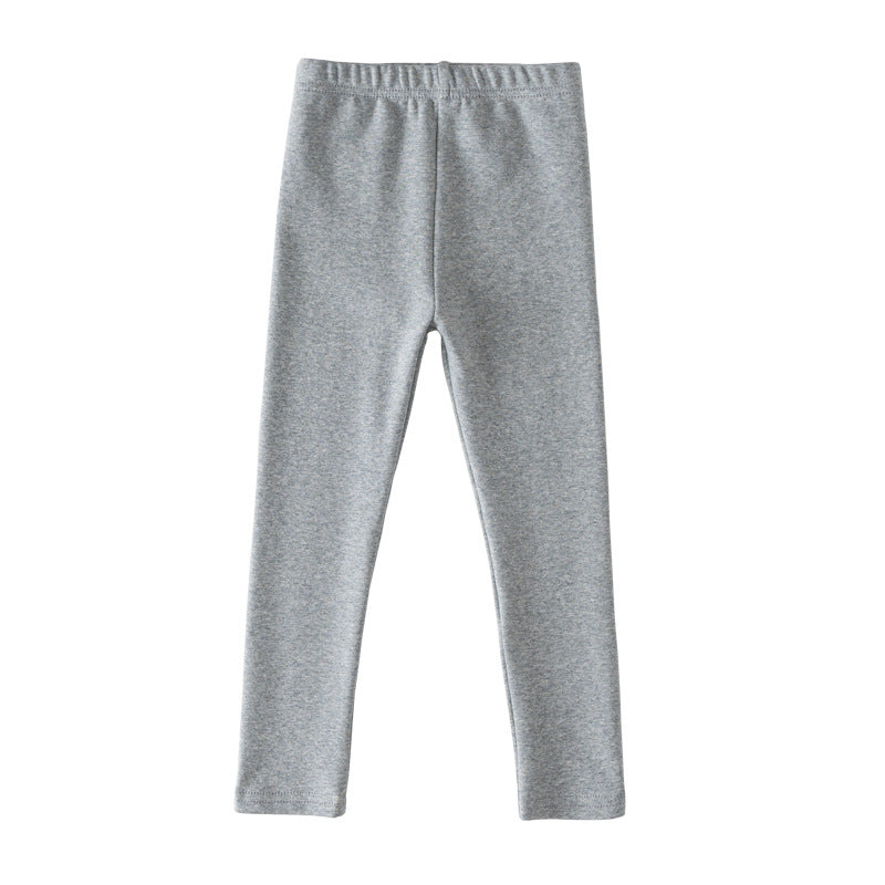 Basic Cotton-spandex Girls Leggings