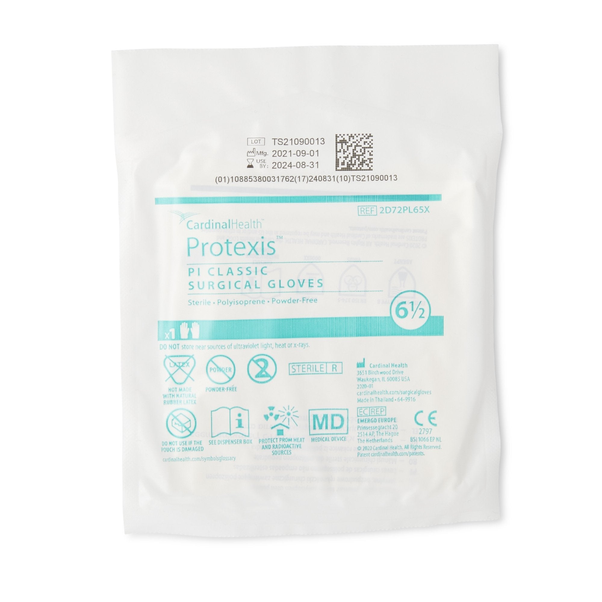 Protexis™ PI Classic Polyisoprene Surgical Glove, Size 6.5, Ivory 2D72PL65X