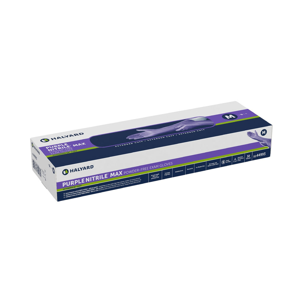 Purple Nitrile Max™ Extended Cuff Length Exam Glove, Medium 44993