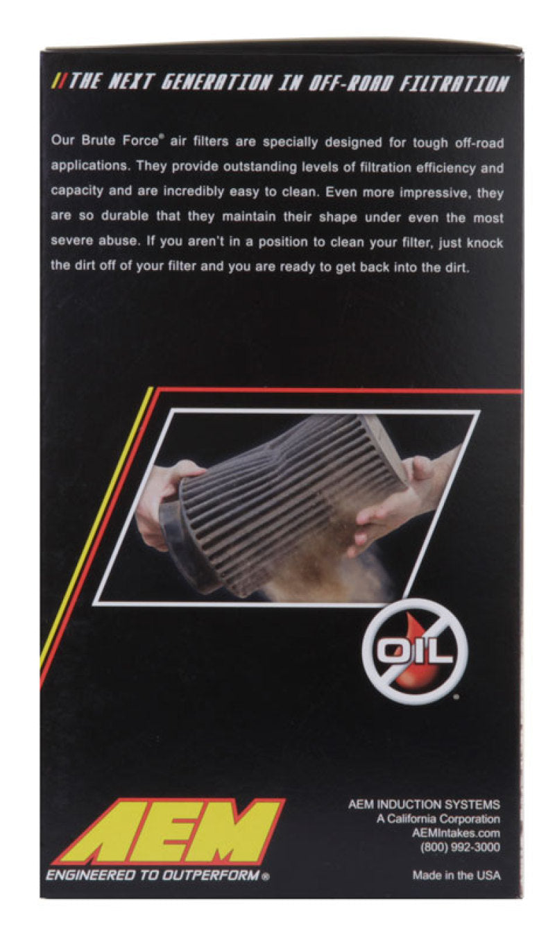 AEM Induction AEM 3.5 inch x 9 inch DryFlow Conical Air Filter 21-2049BF