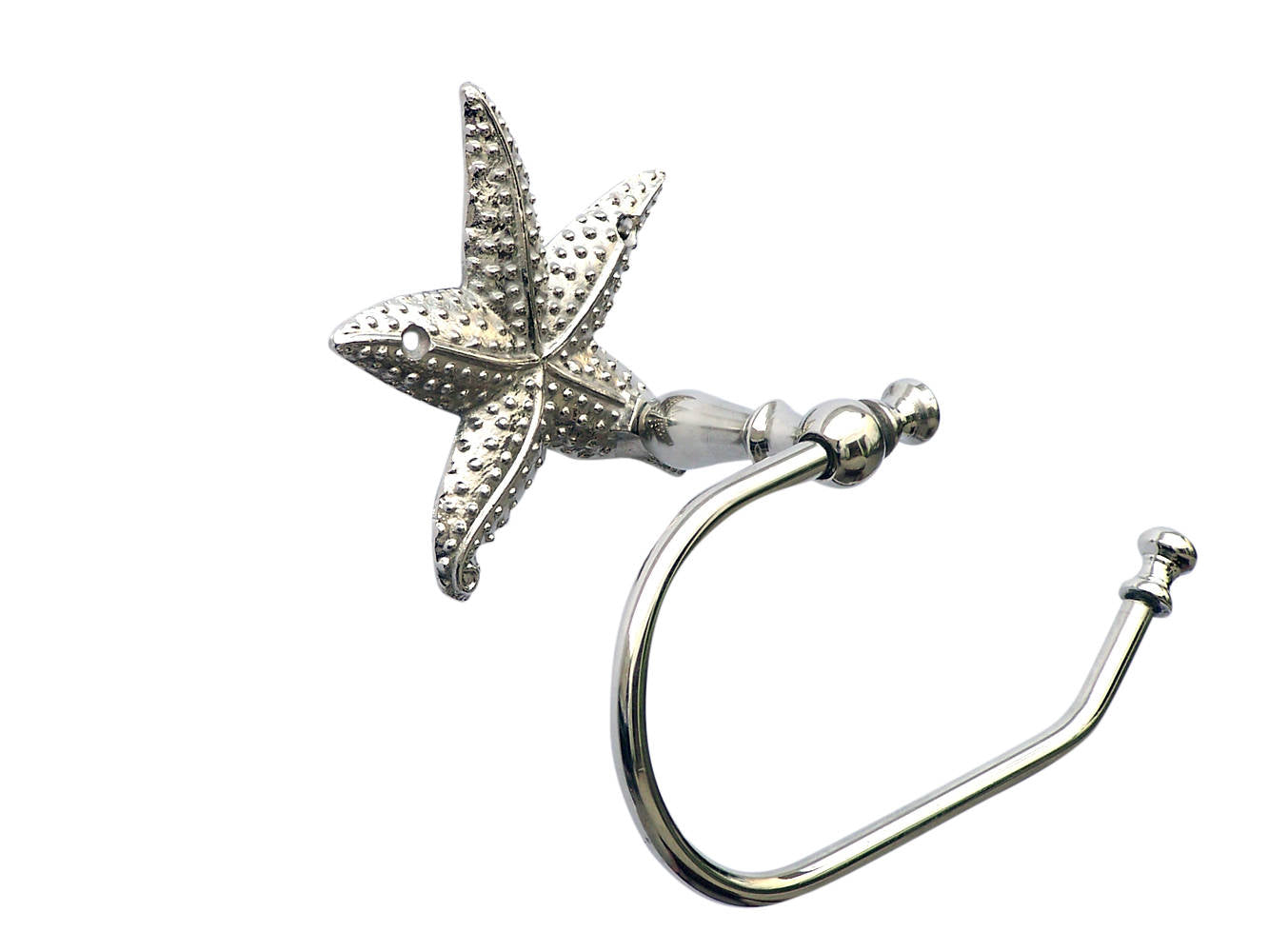 Chrome Starfish Toilet Paper Holder 10""