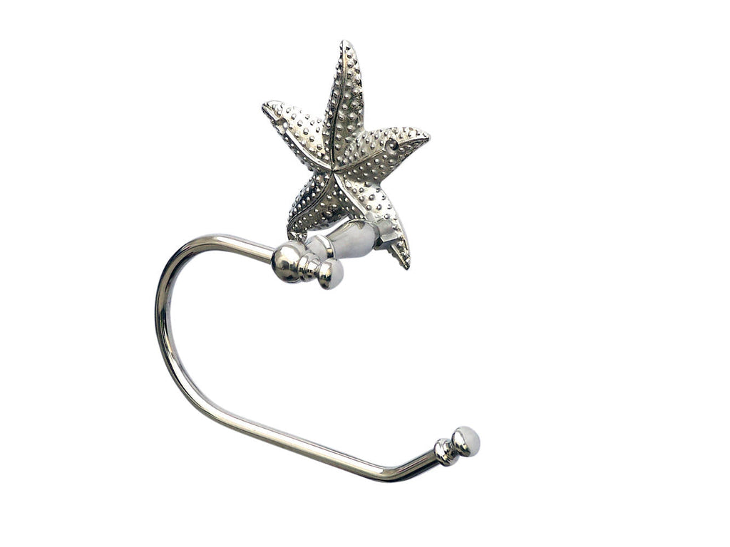 Chrome Starfish Toilet Paper Holder 10""