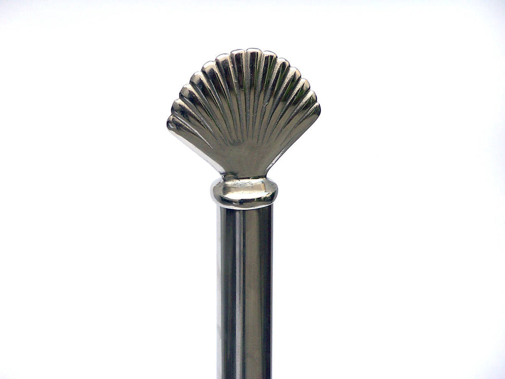Chrome Sea Shell Extra Toilet Paper Holder 16""