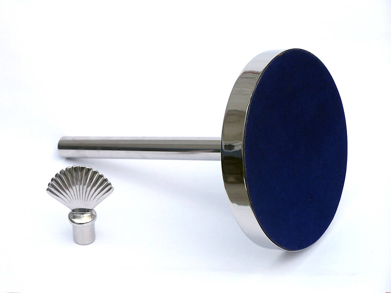 Chrome Sea Shell Extra Toilet Paper Holder 16""