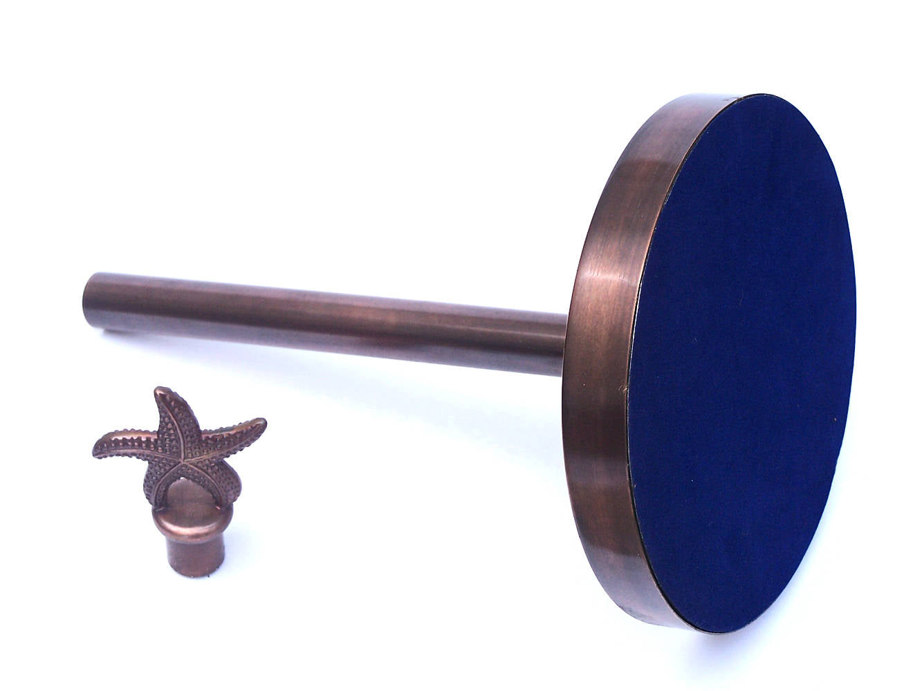 Antique Copper Starfish Extra Toilet Paper Stand 16""