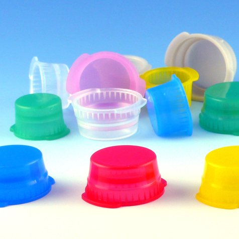 Cappers™ Polyethylene Green Double Tab Snap Cap Tube Closure, 1000 per Pack 113140G
