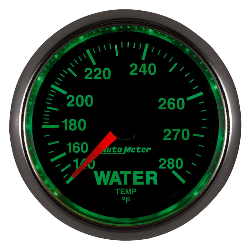 AutoMeter Gauge Water Temp 2-1/16in. 140-280 Deg. F Mechanical Gs 3831