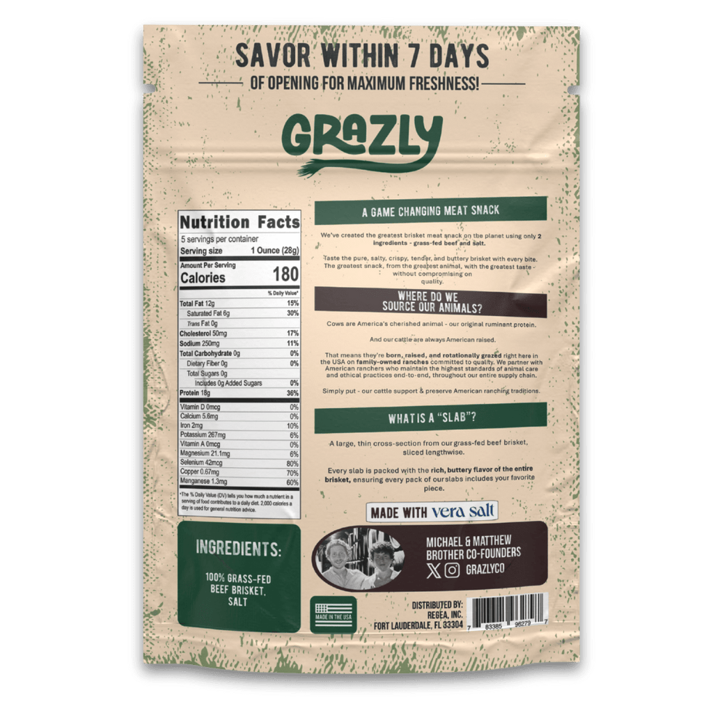 Beef Brisket Slabs - 100% Grass - Fed & Finished - PhishStones Products
