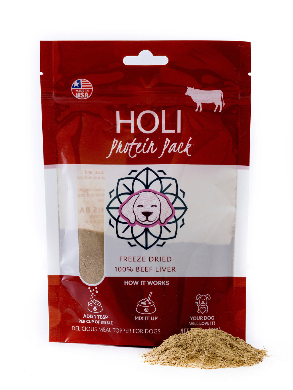 Beef Liver Dog Food Topper - Freeze Dried - Single Ingredient