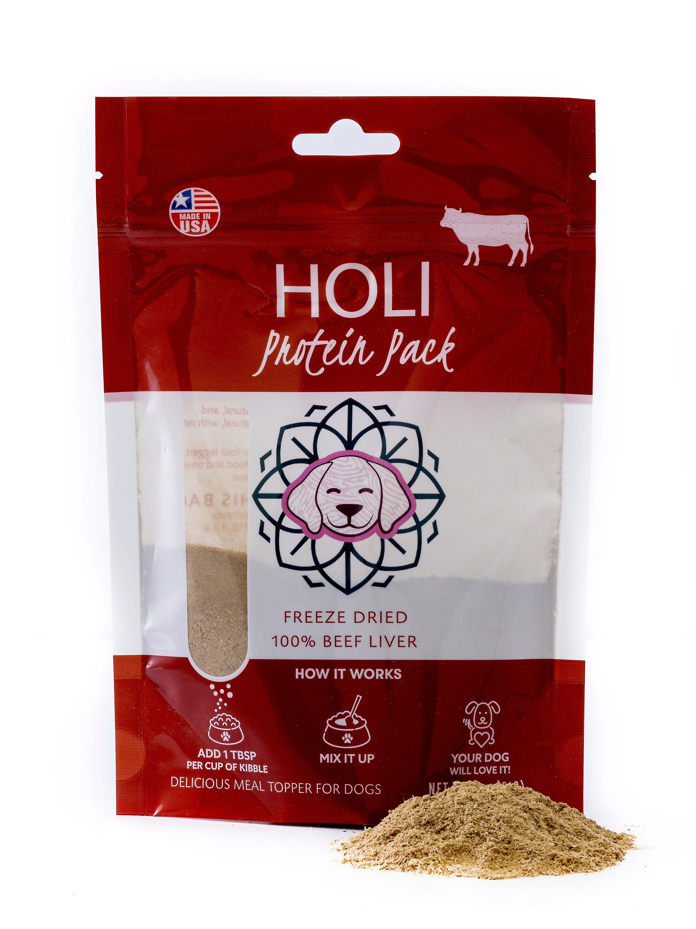 Beef Liver Dog Food Topper - Freeze Dried - Single Ingredient